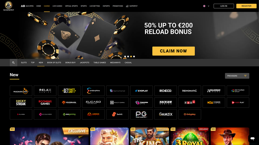 Olympusbet Casino Desktop Game Developers