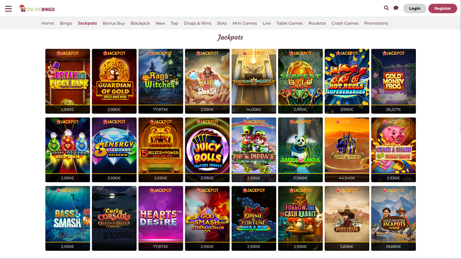 Online Bingo Desktop Jackpot