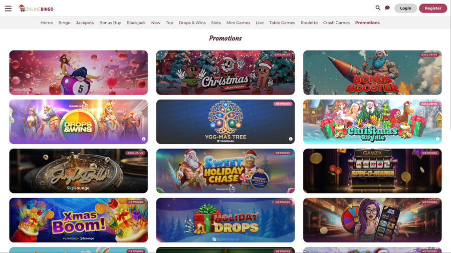 Online Bingo Desktop Promotions
