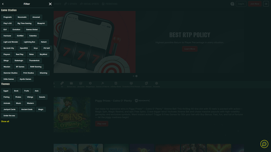 Optibet Casino Desktop Game Developers