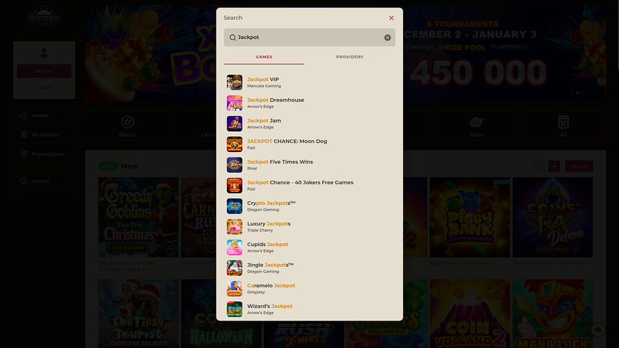 OrientXpress Casino Desktop Jackpot