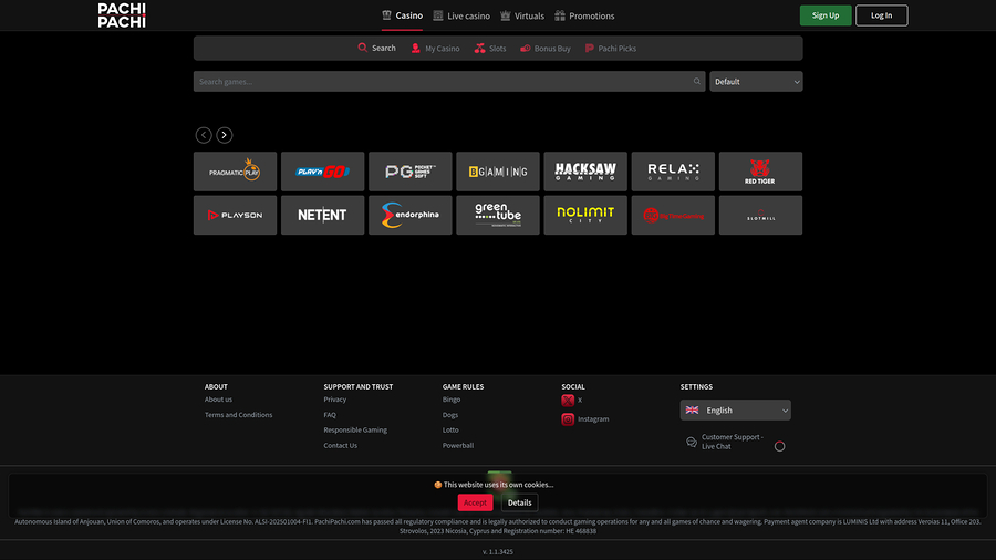 PachiPachi Casino Desktop Game Developers