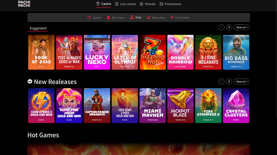 PachiPachi Casino Desktop Games