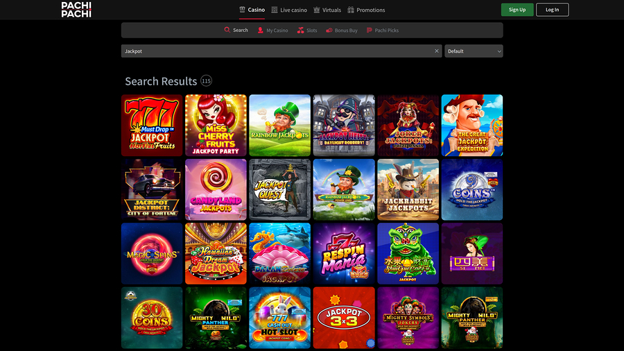 PachiPachi Casino Desktop Jackpot