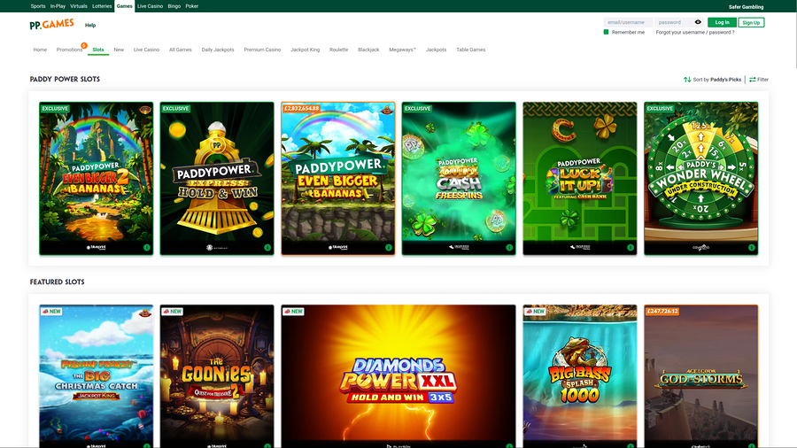 Paddy Power Casino Desktop Games