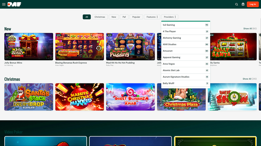 Paf Casino datorspelutvecklare