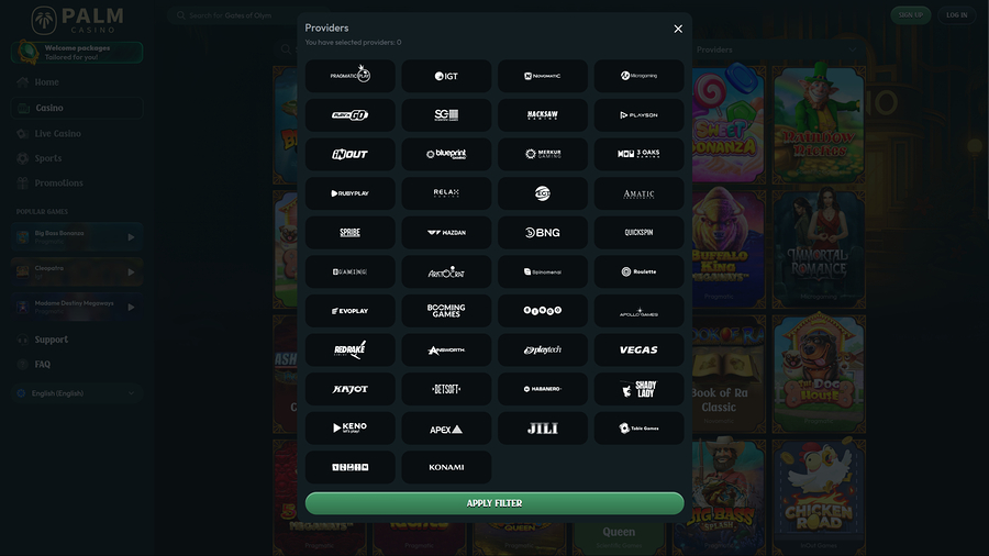 Palm Casino Desktop Game Developers