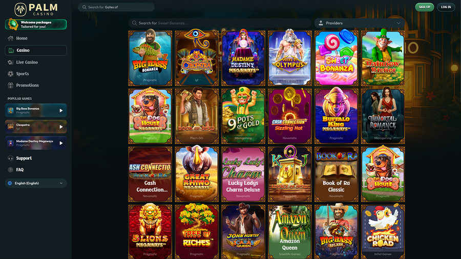 Palm Casino Desktop Games