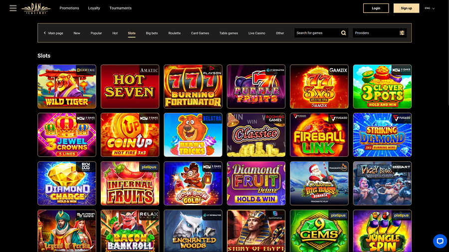 Pan Casino Desktop Games