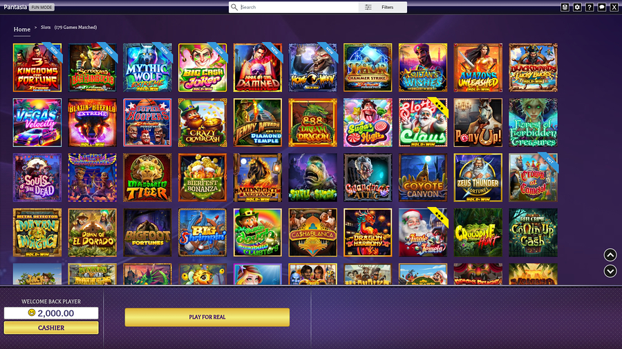 Pantasia Casino Desktop Games