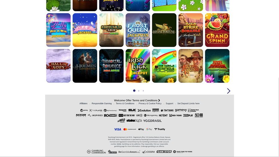 PeachyGames Casino Desktop Game Developers