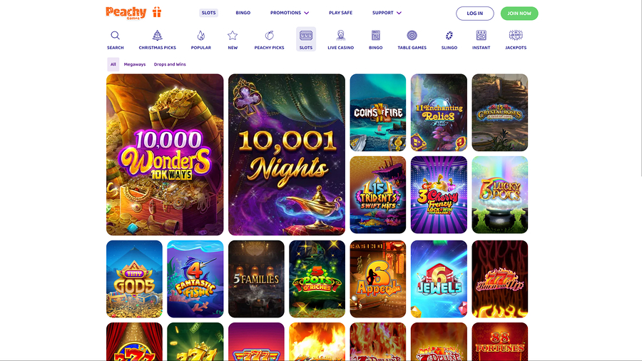PeachyGames Casino Desktop Games