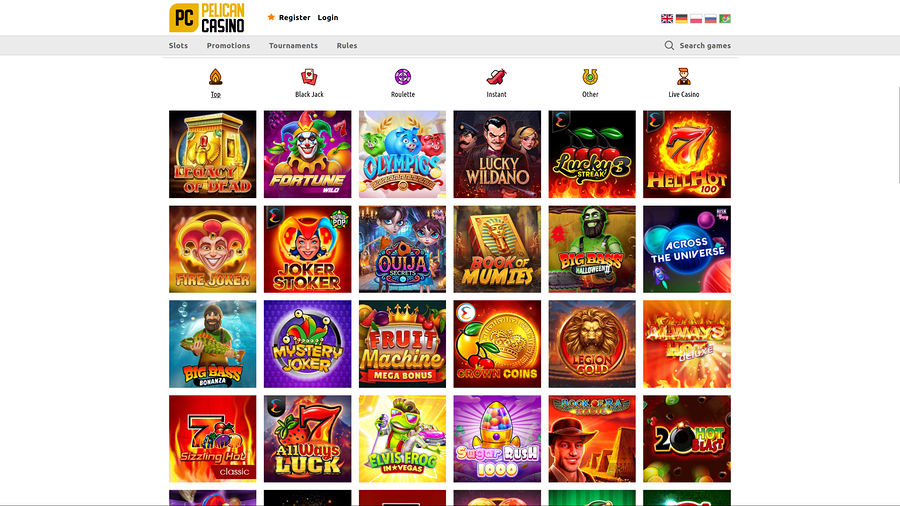 Pelican Casino Desktop Games