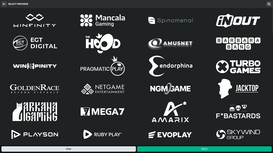 PlanBet Casino Desktop Game Developers