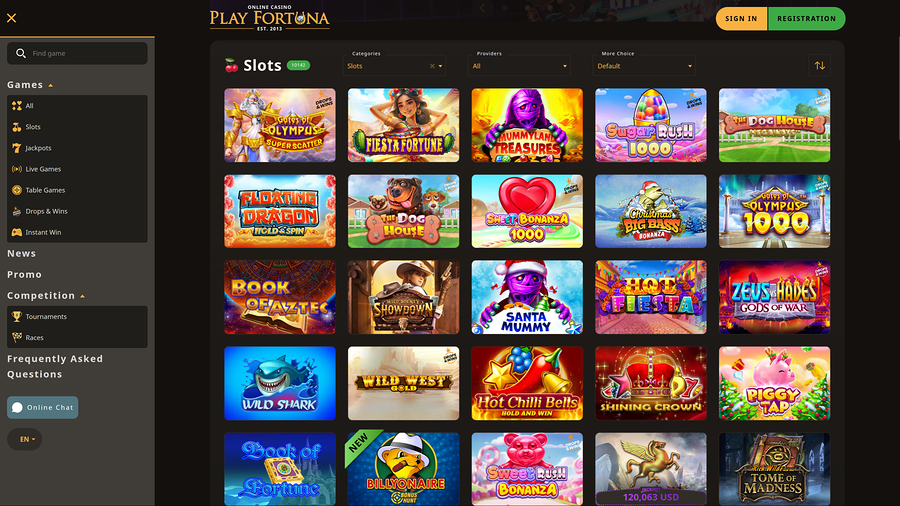 Play Fortuna Casino Desktop Games