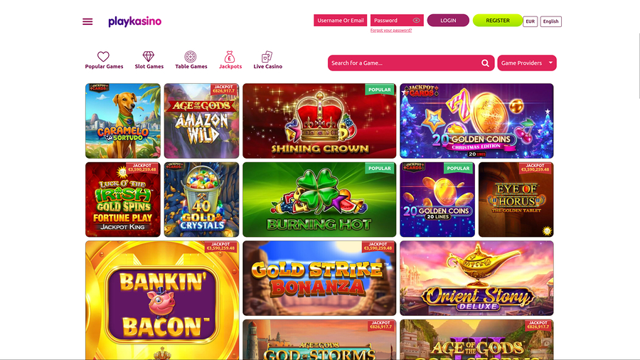 Play Kasino Desktop Jackpot