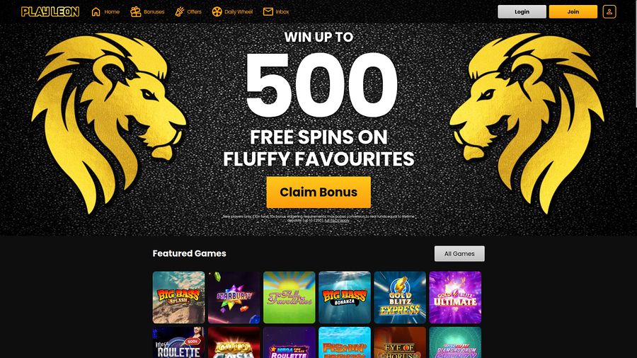 Play Leon Casino Desktop Homepage