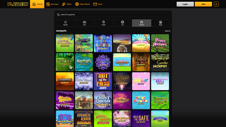 Play Leon Casino Desktop Jackpot