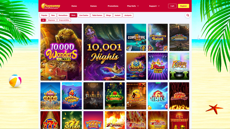 PlaySunny Casino Desktop Games