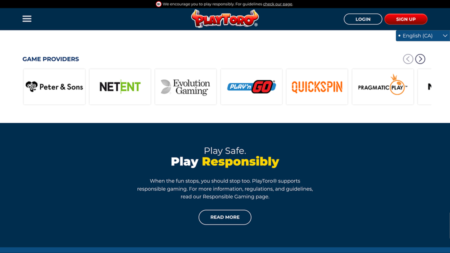 PlayToro Casino Desktop Game Developers