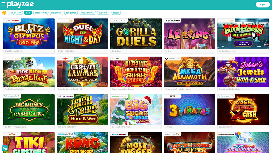 PlayZee Casino Desktop Games