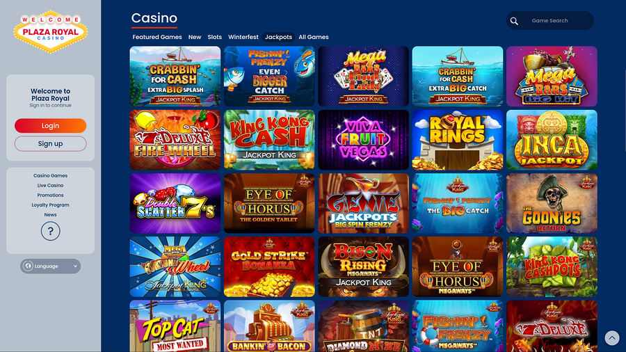 Plaza Royal Casino Desktop Jackpot