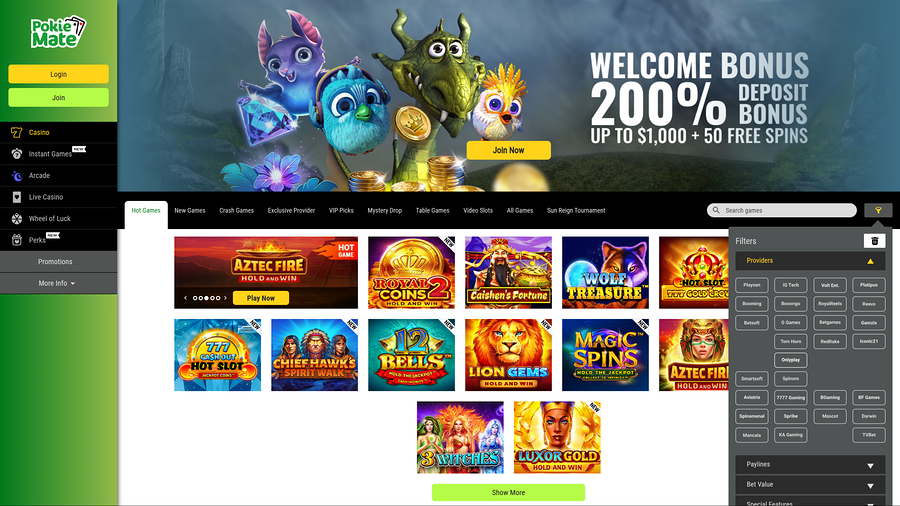 Pokie Mate Casino Desktop Game Developers