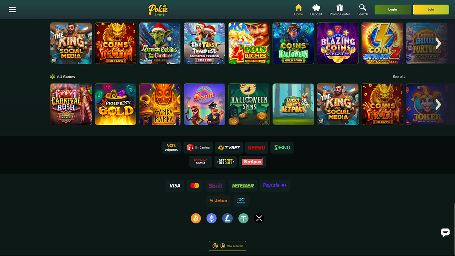 Pokie Spins Casino Desktop Game Developers