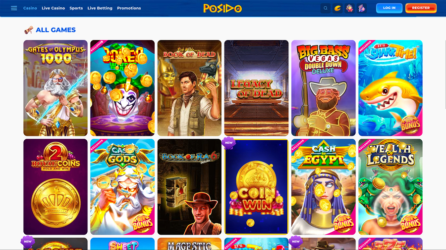 Posido Casino Desktop Games