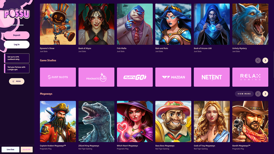 Possu Casino Desktop Game Developers
