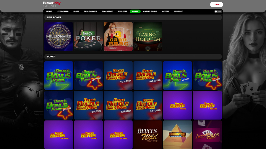 PowerPlay Casino Desktop Poker