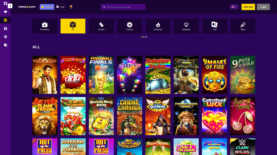 Power Slots Casino Desktop Games