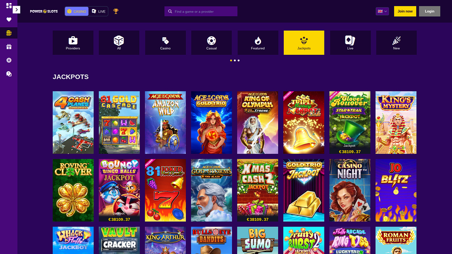 Power Slots Casino Desktop Jackpot