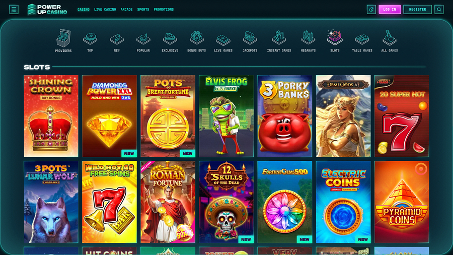 PowerUp Casino Desktop Games