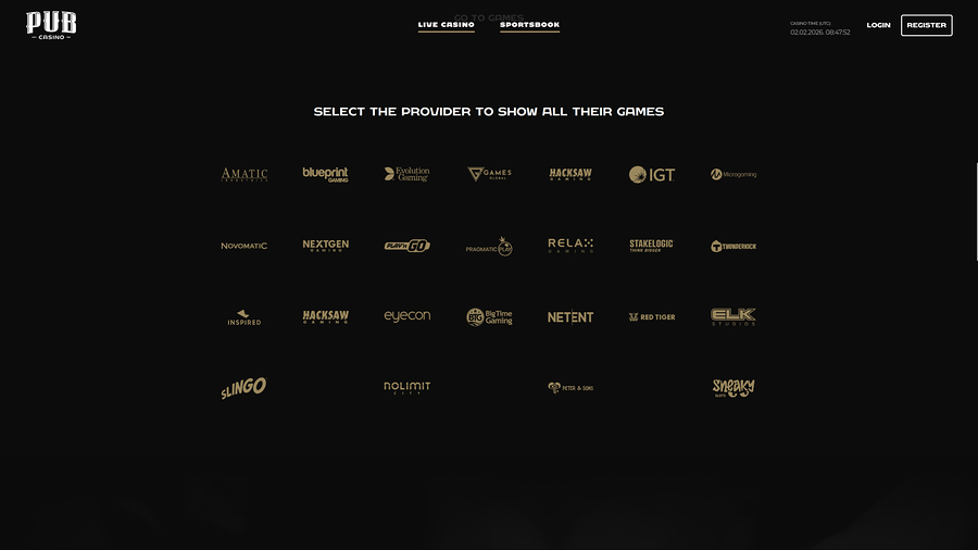 Pub Casino Desktop Game Developers