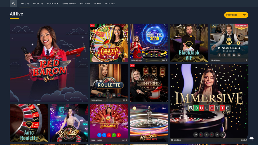 Casino PureBets con crupier en vivo de escritorio