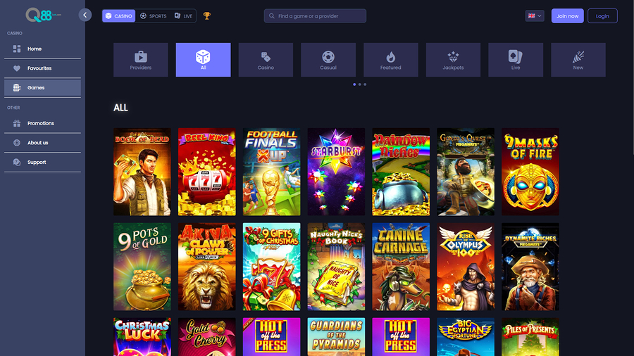 Q88bets Desktop Games