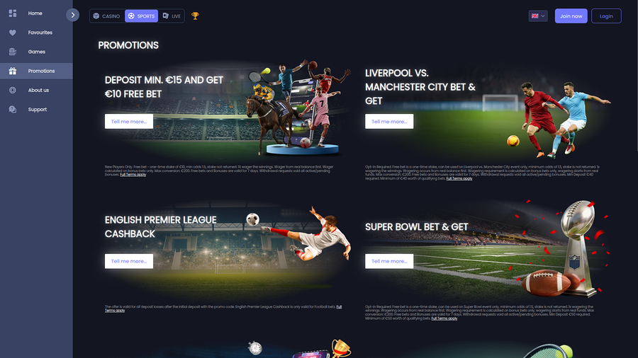 Q88bets Desktop Promotions