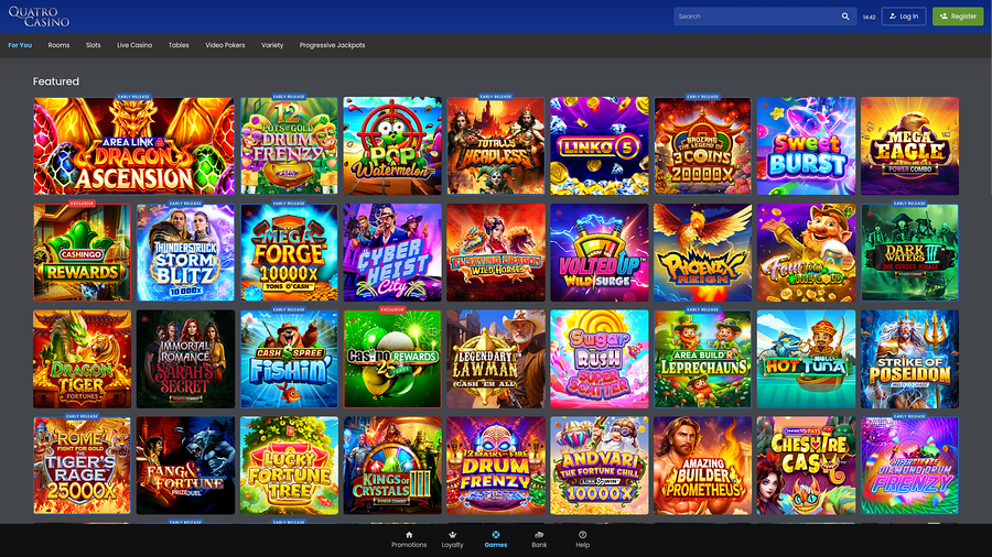 Quatro Casino Desktop Games