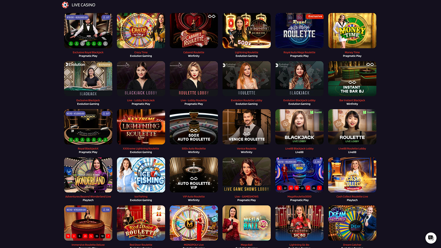 Casino Red Dice con crupier en vivo de escritorio