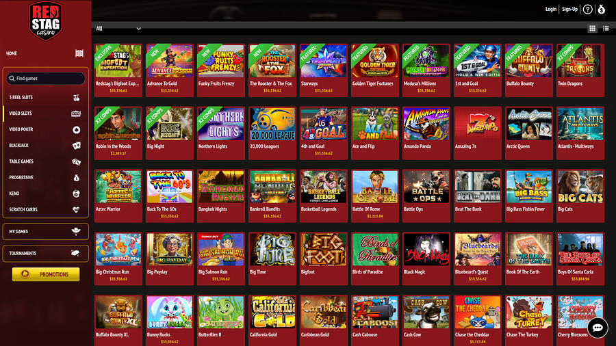 Red Stag Casino Desktop Games
