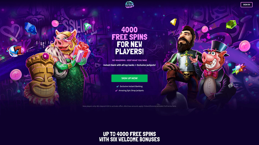 Reko Casino Desktop Homepage