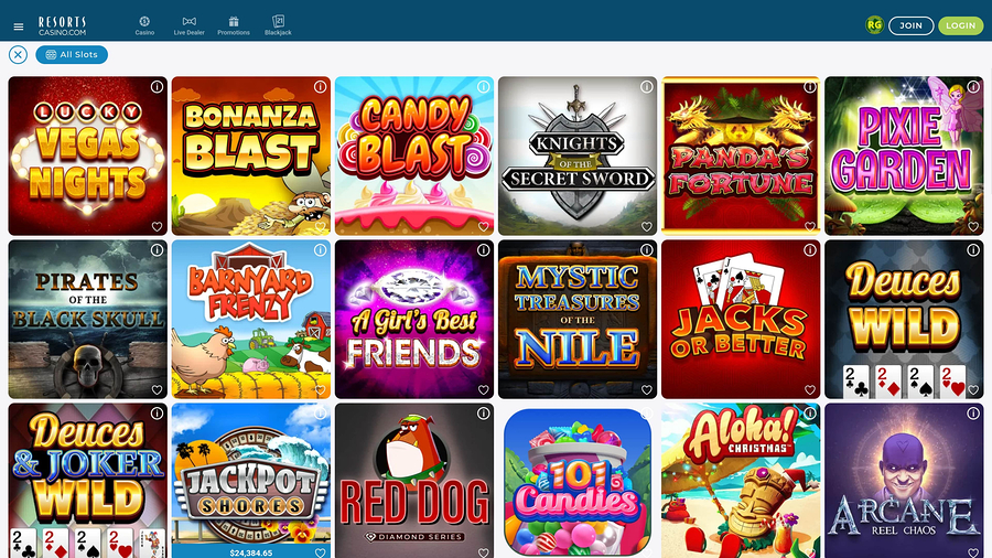 Resorts Casino Desktop Games