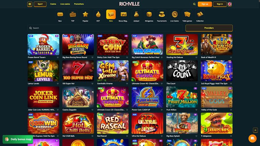 Juegos de escritorio del casino Richville
