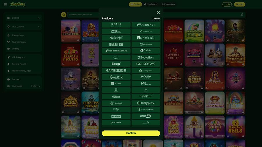 Desarrolladores de juegos de escritorio para casino Rioplay