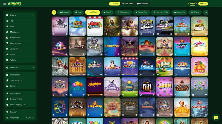 Juegos de escritorio de casino Rioplay