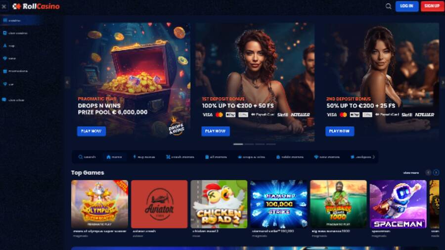 RollCasino Games Desktop