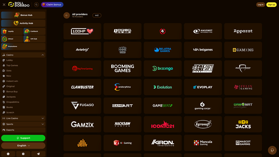 Roll Dorado Casino Game Developers