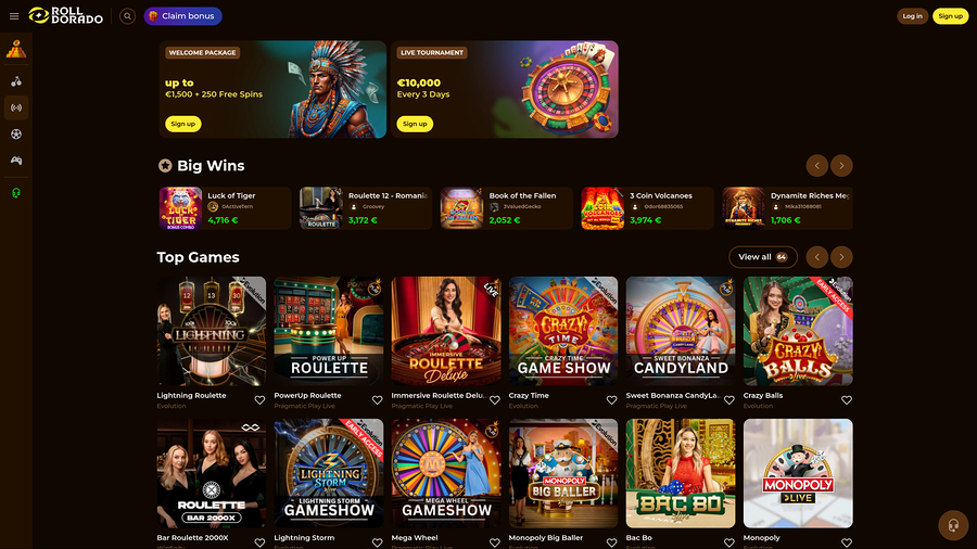 Roll Dorado Casino Live Dealer