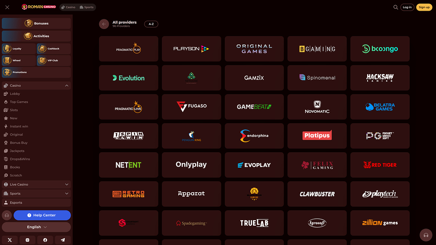 Roman Casino Desktop Game Developers